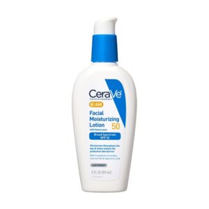 CeraVe AM Facial Moisturizing Lotion with Sunscreen SPF 50 – 3 fl oz